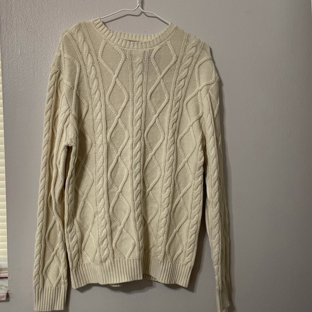 Cable knit sweater